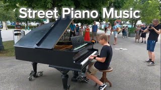 4 POPULAR Songs on a Street Piano  Piano Covers [upl. by Ott]