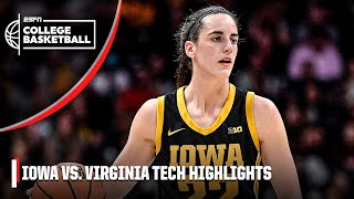 44 PTS for Caitlin Clark 😤 Iowa Hawkeyes vs Virginia Tech Hokies  Full Game Highlights [upl. by Laup]