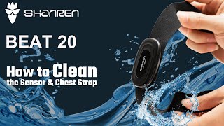 13 How to clean BEAT 20 heart rate sensor and chest strap [upl. by Wasson297]