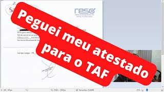 Peguei meu atestsado para o TAF [upl. by Sanoj]