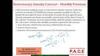 Reversionary Annuity Joint Life Contingent Payment [upl. by Etnoed41]