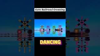 Cute railroad crossing dancing railroadcrossing funny animation shorts [upl. by Jena]