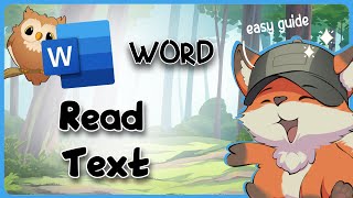 Microsoft Word Read Aloud Voices  Guide Glimpse [upl. by Aivirt]