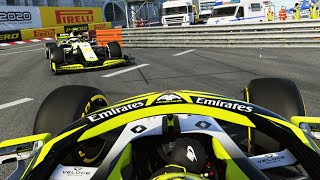 FACING BACKWARDS AT THE MONACO GRAND PRIX  F1 2020 MY TEAM CAREER Part 51 [upl. by Acemaj]