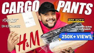 🔥 6 Best Cargo PantsTrousers For Men  Cargo Pants Haul Review 2023  HampM Off Duty  ONE CHANCE [upl. by Maynord]