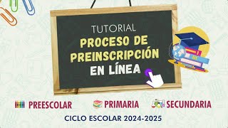 Videotutorial Preinscripciones En Línea 20242025 [upl. by Aniratac]