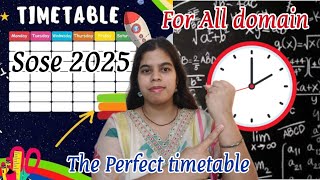 SOSE CLASS 9TH amp 11TH TIME TABLE । SOSE time table for preparation 202425 । sose2025 sose asose [upl. by Adena]