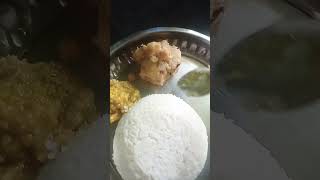 bhojan thali  dial  Bhat  Aalu ke Chokha  ola ke chatni  bhanta Murai ke tarkari  trending [upl. by Eissen728]