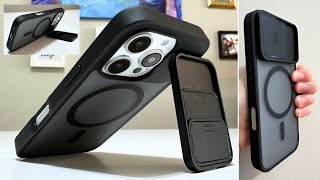 Torras iPhone 16 Pro MagSafe Sliding Camera Cover 360 Rotating Kickstand Case  Full Demo  Review [upl. by Simdars]