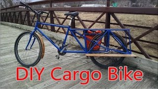 DIY Cargo Bike  Turning an old mountain bike into a cargo hauler [upl. by Eessac]