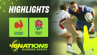 HIGHLIGHTS  France v England  U20 Six Nation Summer Series [upl. by Acired910]