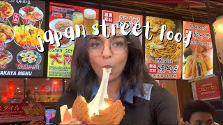 japan diaries exploring street food in dotonbori osaka 🇯🇵🍜 [upl. by Donelson491]