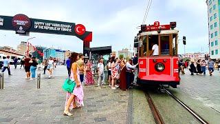 🇹🇷4K WELCOME TO ISTANBUL  THE PLACE WHERE EAST MEETS WEST  WALKING TOUR AUGUST 2024 💃🏼🔥❤️ [upl. by Domela]