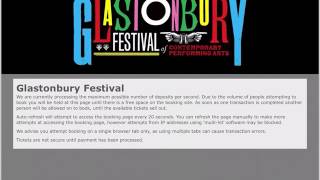 Getting Glastonbury tickets iPad Glastonbury Coach Resale 2017 The Refreshinator [upl. by Ialohcin204]