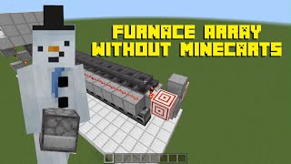 Furnace Array Without Minecarts Minecraft Bedrock [upl. by Oirromed168]