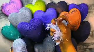 Colourful Dyed Gym chalk Crumbling oddlysatisfying gymchalkcrush asmrsounds stressrelief asmr [upl. by Ellerred]