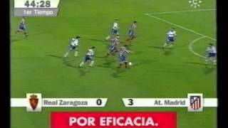 199798 Real Zaragoza 1 Vs Atlético Madrid 5 Liga  Jª 07 [upl. by Ahseat]