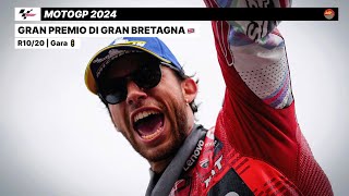 🏍️ MotoGP  LIVE Gara GP Gran Bretagna 🇬🇧 [upl. by Yhtamit]