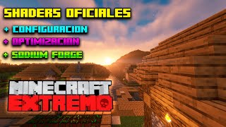 SHADERS OFICIALES MINECRAFT EXTREMO CONFIGURACIÓN ORIGINAL OPTIMIZACIÓN MEJORAS minecraftextremo [upl. by Elatan]