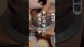 ニューオープン！お米が美味しい新宿ランチ 新宿ランチ 新宿グルメ 東京定食 [upl. by Niarfe]