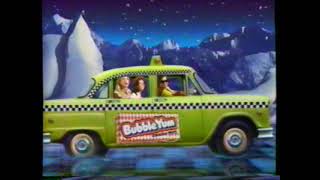 1988 BubbleYum Checkermint Gum quotGonna take a flavor ridequot TV Commercial [upl. by Ailic]