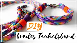 DIY TAUHALSBAND EXTRA BREIT  TAULEINE  FrauchensLiebling [upl. by Kristie]