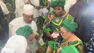 SAIDI BALOGUN SPRAYS FAITHIA BALOGUN AT HER FATHER’S BURIAL CEREMONY IN LAGOS [upl. by Ahtikal]