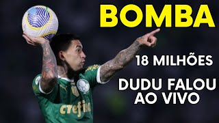 Dudu do Palmeiras falou ao vivo  Noticias do Palmeiras [upl. by Christoper]