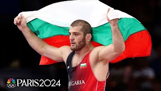 Bulgarias Magomed Ramazanov wins 86kg freestyle wrestling gold at Paris Olympics  NBC Sports [upl. by Hermann]