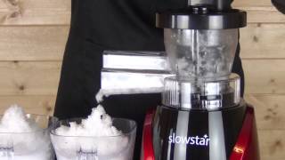 Slowstar Juicer Mincer SW2000 Shaved amp Crushed Ice Slush [upl. by Mohammad]