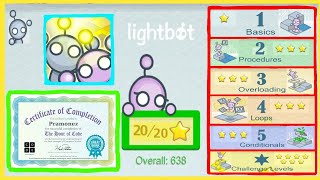 Lightbot Programming Puzzles  All Level BASICSPROCEDURESOVERLOADINGLOOPSCONDITIONALampCHALLENGE [upl. by Kaye]