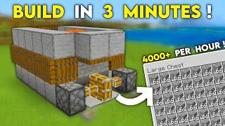 Build the FASTEST StoneCobblestone Generator in Minecraft 121 Tutorial [upl. by Ydnagrub318]