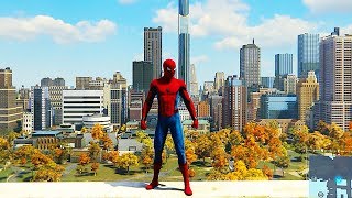 SPIDER MAN PS4 SpiderMan Homecoming Stark Suit Free Roam Gameplay SPIDERMAN PS4 [upl. by Noved]