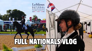 COMPETING AT THE LEMIEUX NATIONALS 2024  Dressage Vlog [upl. by Hullda]