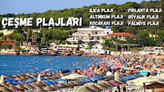 Çeşme Plajları  Çeşme Ücretsiz Halk Plajları  Çeşme Beaches  Beach Walk  Çeşme İzmir  Ege Turu [upl. by Alsworth]