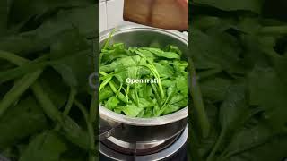 Restaurant style stir fry kangkong  空心菜 kōng xīn cai with chillie bean paste sauce [upl. by Leahcimrej]