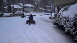 Test ride of Suzuki QuadMaster 50 after derestricting with other Quad left almost stock [upl. by Solegna]