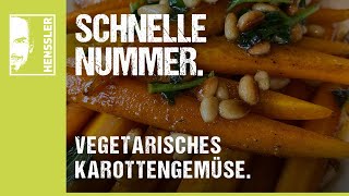 Schnelles KarottengemüseRezept vegetarischer Art von Steffen Henssler [upl. by Talya758]