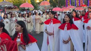 Kodiyettu function for 2024 Durkana Thirumal Celebrations at Mar Thoma Sleeha Cathedral Chicago [upl. by Gladwin]