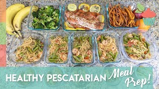 Healthy Pescatarian Meal Prep  Seafood  Meal Prep Series [upl. by Cranston]