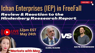 Icahn Enterprise IEP in Free Fall Review amp Reaction to the Hindenburg Report [upl. by Yelda]