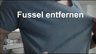 Lifehack Fussel entfernen Kleider von Fusseln befreien Pillbildung Pullover Shirt Klamotten [upl. by Nymsaj]