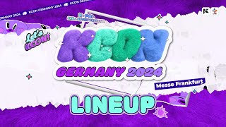 KCON GERMANY 2024 DAILY LINEUP💜 [upl. by Ailuy]