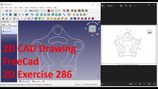 FreeCad 2D Drawing Exercise 286 foryou fypシ tech techasmr technology asmr asmrvideo [upl. by Adnawahs]