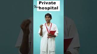 Private Hospita Vs Government Hospital  Sharmi Comedy  Lets Dance Comedy Shorts [upl. by Hunger]