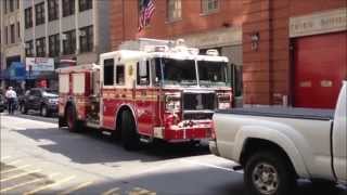 COMPILATION OF FDNY ENGINE 1 23 24 26 amp 65 ALL RETURNING TO THEIR FIREHOUSES IN NEW YORK CITY [upl. by Oriole974]