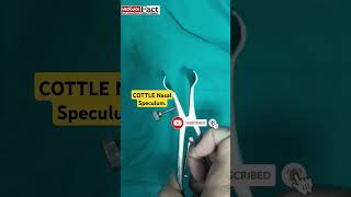 Nasal Speculum  COTTLE   surgicalnurse surgicalinstruments shortfeed science biology [upl. by Torrence]