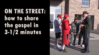 Christian Evangelism Sharing The Gospel On The Street In 312 Minutes [upl. by Milan]