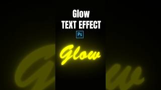 Glow text effect in Photoshop shortsviral shorts viral [upl. by Dieterich]