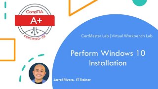 A labs  0113a Perform Windows 10 OS Installation [upl. by Sajet]